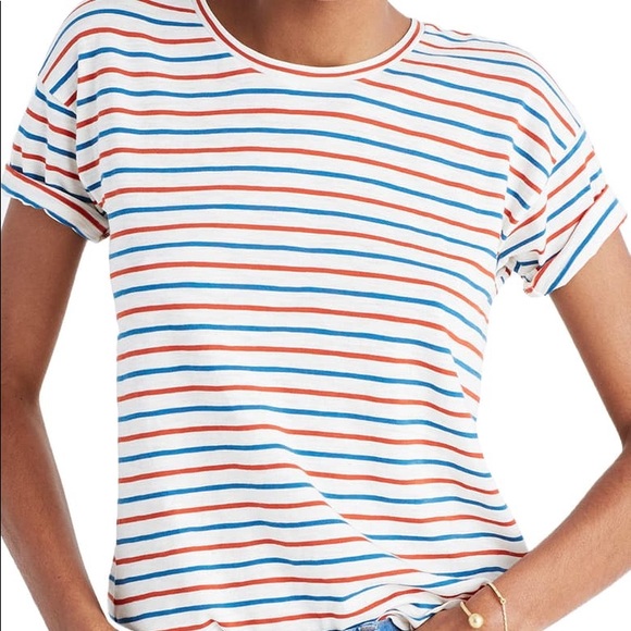Madewell Whisper Cotton Crewneck Tee - Picture 2 of 4